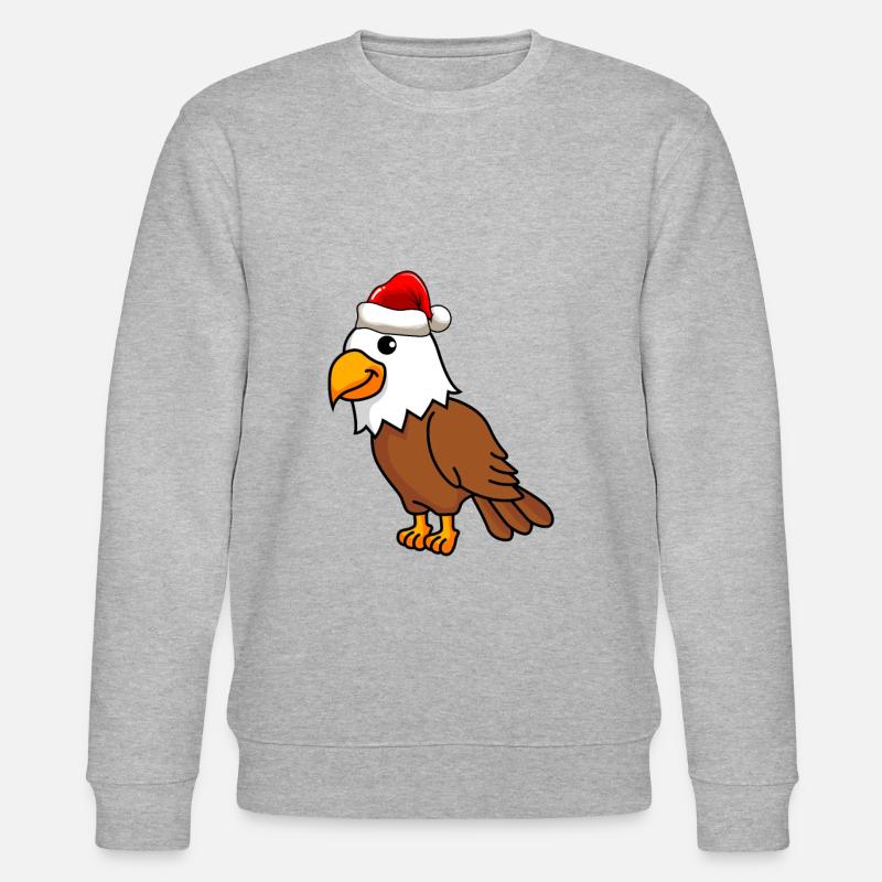 Eagle Comic Christmas - Stanley/Stella CHANGER Unisex Organic Sweatshirt - heather grey