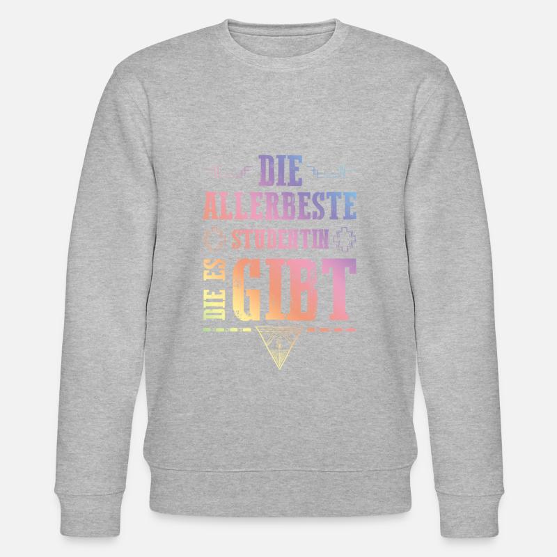 Allerbeste Studentin - Stanley/Stella Unisex Bio-Sweatshirt CHANGER  - Grau meliert