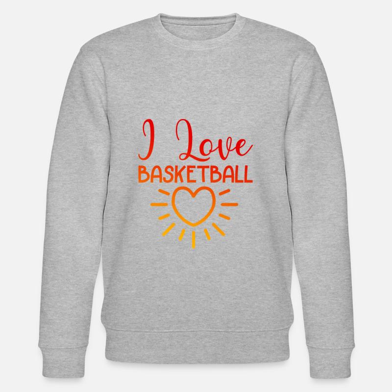 J’adore le basketball - Sweat bio CHANGER Stanley/Stella Unisexe - gris chiné