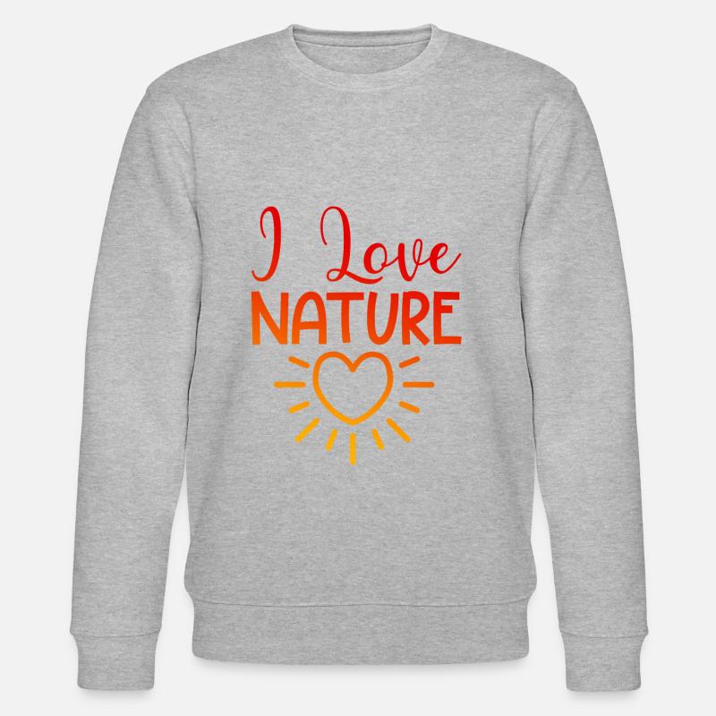 J’aime la nature - Sweat bio CHANGER Stanley/Stella Unisexe - gris chiné