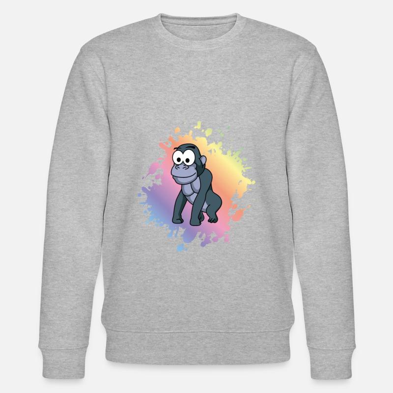 Gorilla Comic - Sweat bio CHANGER Stanley/Stella Unisexe - gris chiné