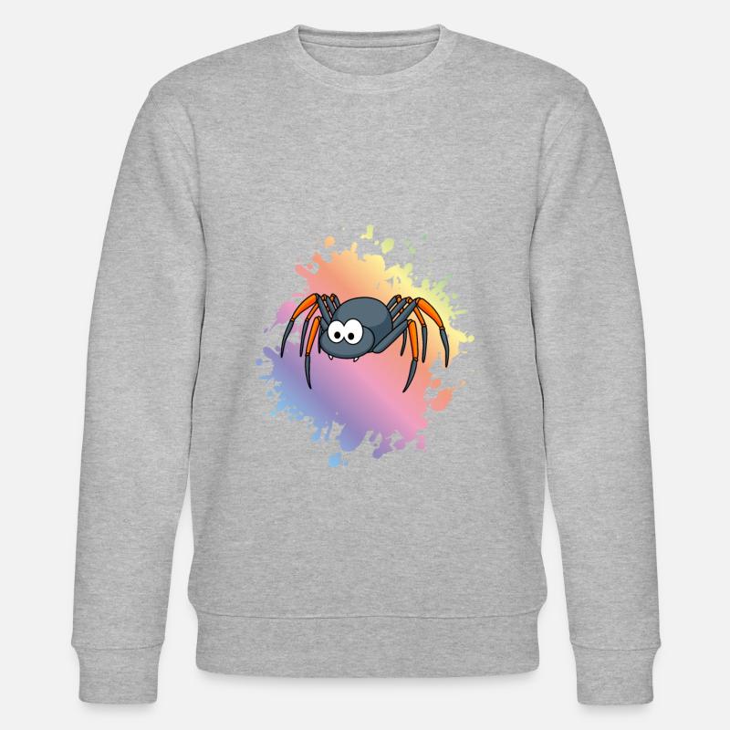 Tarantula Comic Tier - Stanley/Stella Unisex Bio-Sweatshirt CHANGER  - Grau meliert