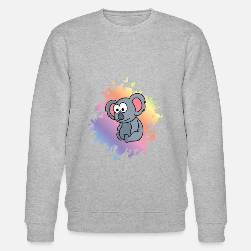 Koala Comic Tier - Stanley/Stella Unisex Bio-Sweatshirt CHANGER  - Grau meliert