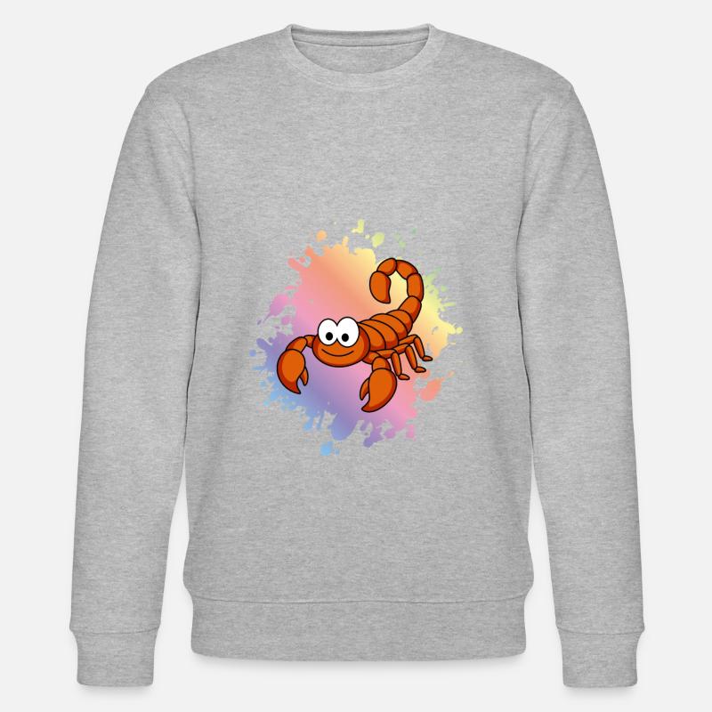 Skorpion Comic Tier - Stanley/Stella Unisex Bio-Sweatshirt CHANGER  - Grau meliert