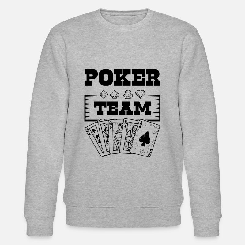 Poker Team - Stanley/Stella Unisex Bio-Sweatshirt CHANGER  - Grau meliert