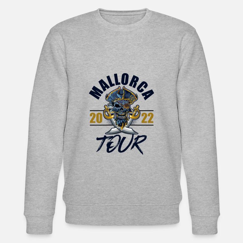 Majorque 2023 Squelette - Sweat bio CHANGER Stanley/Stella Unisexe - gris chiné