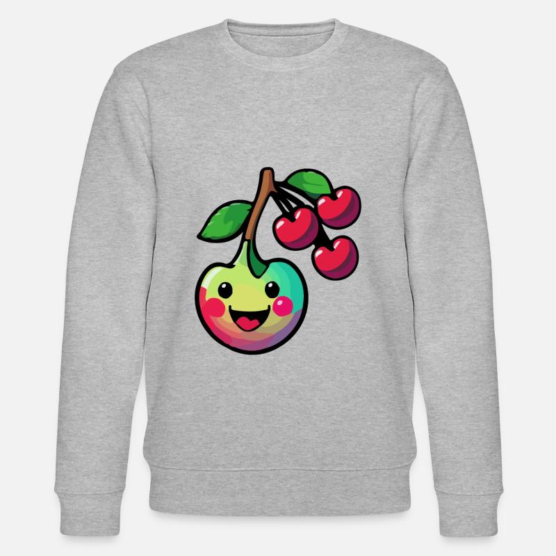 Cherry Comic - Stanley/Stella CHANGER Unisex Organic Sweatshirt - heather grey