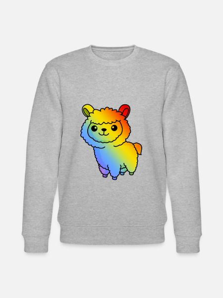 Alpaka Comic Tier - Stanley/Stella Unisex Bio-Sweatshirt CHANGER  - Grau meliert