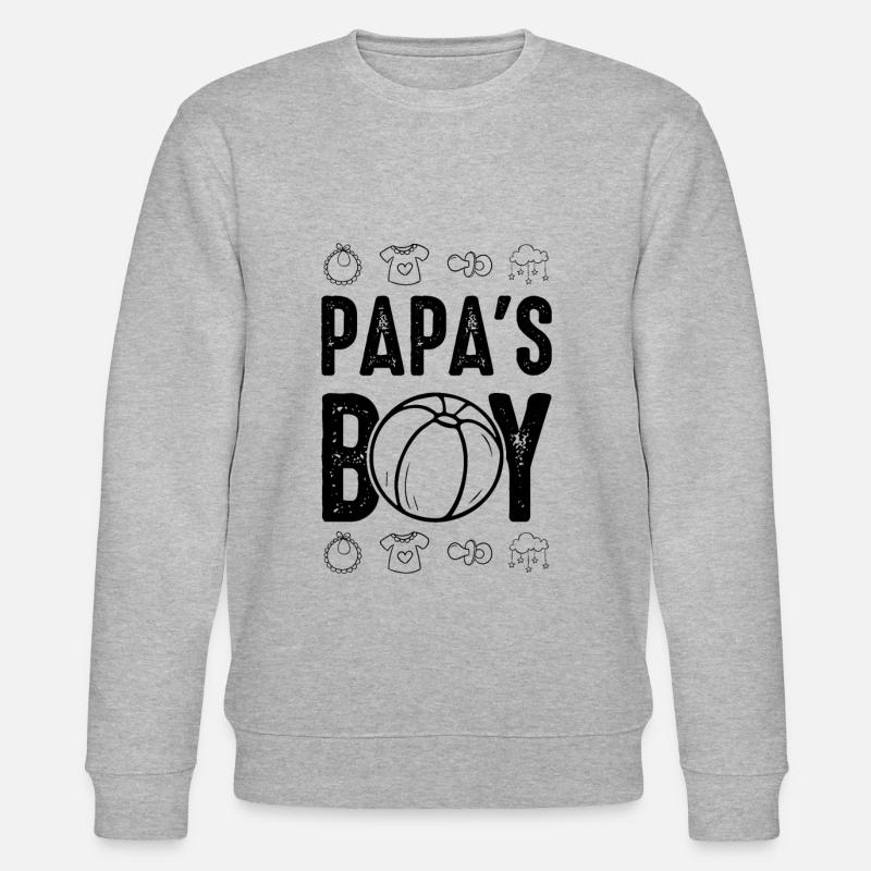 Le garçon de bébé papa - Sweat bio CHANGER Stanley/Stella Unisexe - gris chiné