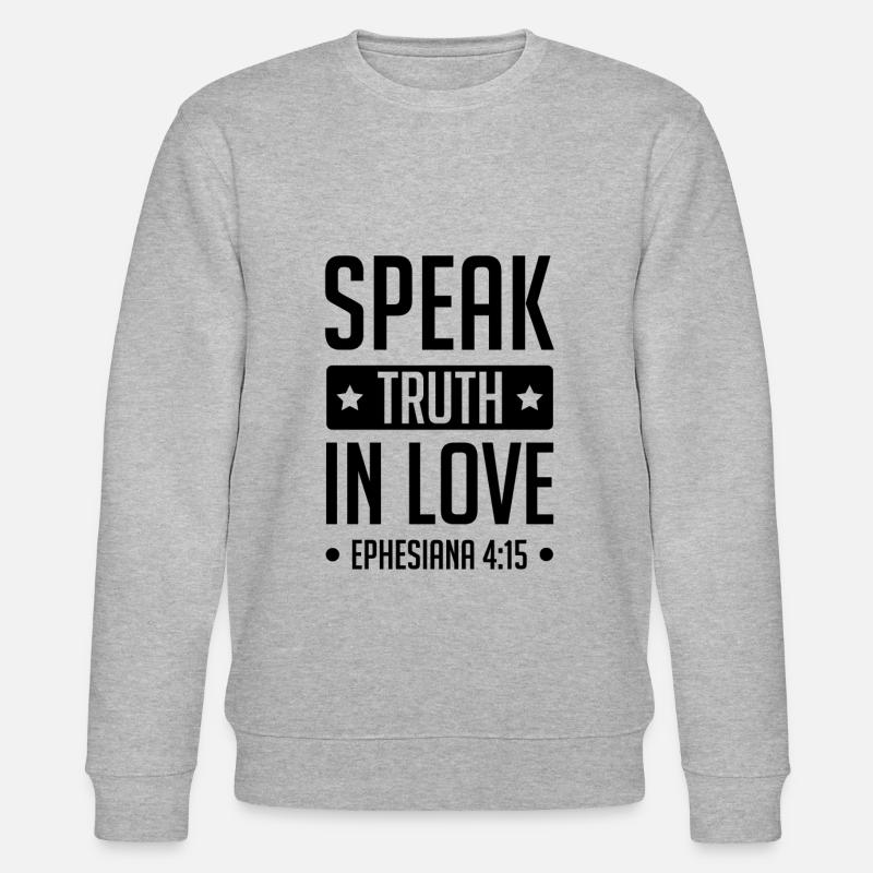 liebe gott bibel - Stanley/Stella Unisex Bio-Sweatshirt CHANGER  - Grau meliert