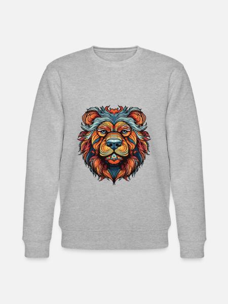 Chow Chow Dog Portrait - Stanley/Stella CHANGER Unisex Organic Sweatshirt - heather grey