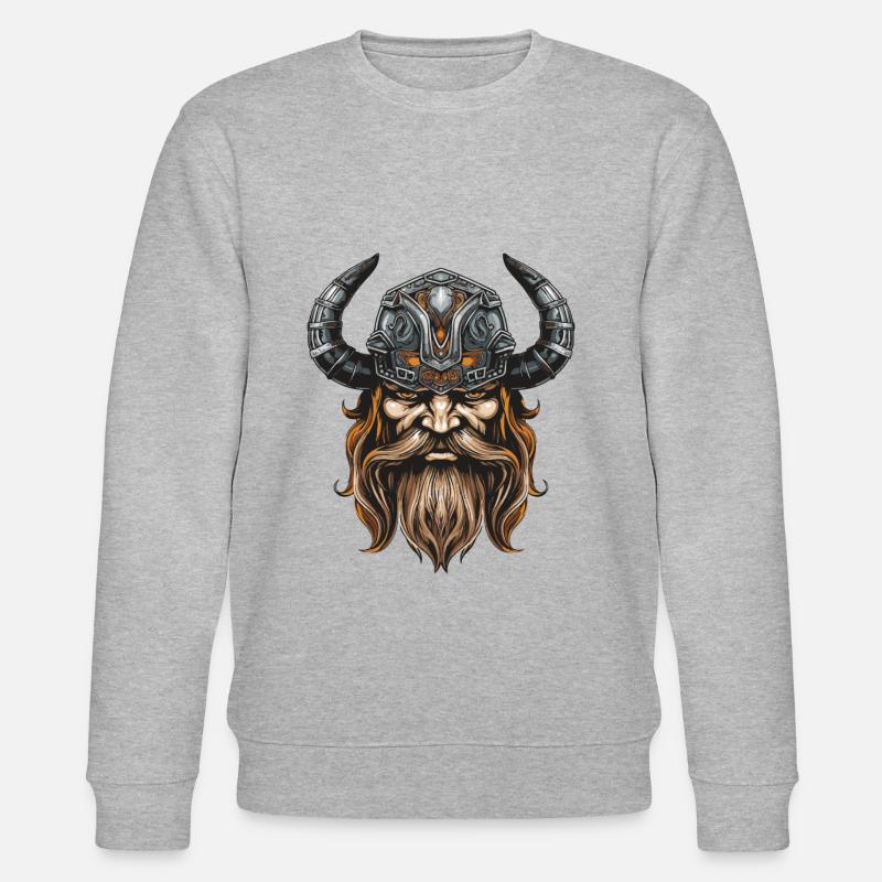 Guerrier viking Valhalla Odin - Sweat bio CHANGER Stanley/Stella Unisexe - gris chiné