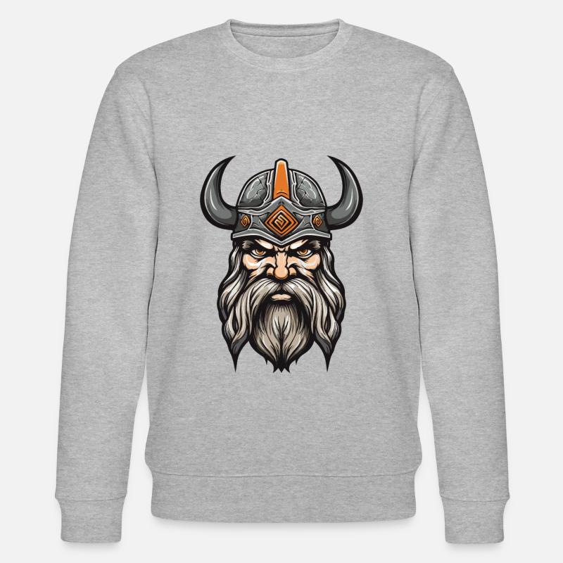 Guerrier viking Valhalla Odin - Sweat bio CHANGER Stanley/Stella Unisexe - gris chiné