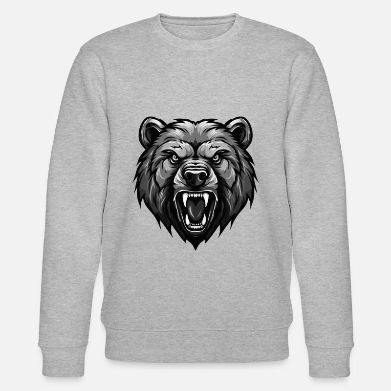 Tête d’ours - Sweat bio CHANGER Stanley/Stella Unisexe - gris chiné