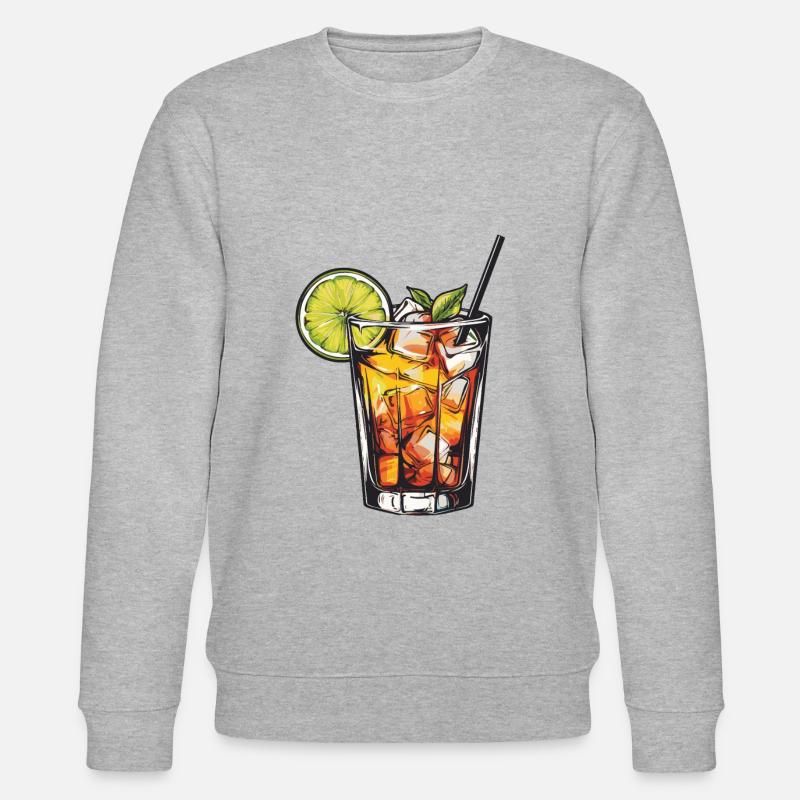Limonade Drink - Stanley/Stella Unisex Bio-Sweatshirt CHANGER  - Grau meliert