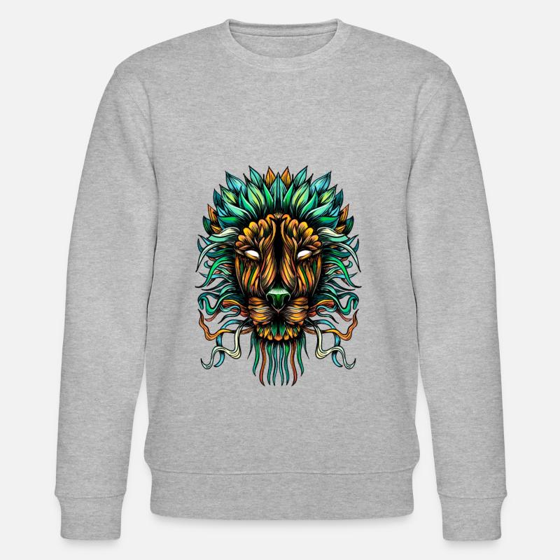 Löwe-Farbe - Stanley/Stella Unisex Bio-Sweatshirt CHANGER  - Grau meliert