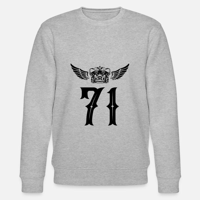 71 Couronne numérique - Sweat bio CHANGER Stanley/Stella Unisexe - gris chiné