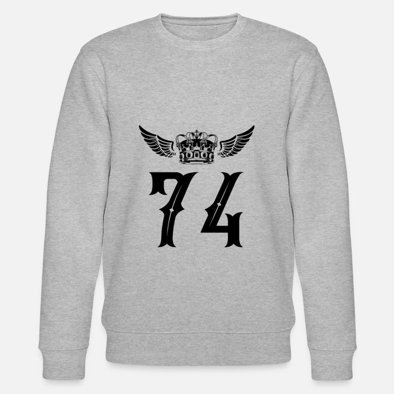 74 Couronne numérique - Sweat bio CHANGER Stanley/Stella Unisexe - gris chiné