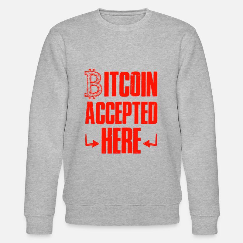 bitcoin akzeptiert - Stanley/Stella Unisex Bio-Sweatshirt CHANGER  - Grau meliert