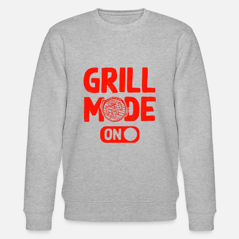 grill mode on - Stanley/Stella Unisex Bio-Sweatshirt CHANGER  - Grau meliert