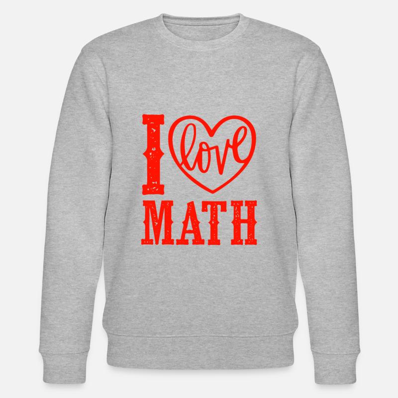 ich liebe mathematik - Stanley/Stella Unisex Bio-Sweatshirt CHANGER  - Grau meliert