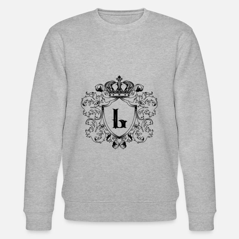 L Buchstabe Wappen - Stanley/Stella Unisex Bio-Sweatshirt CHANGER  - Grau meliert