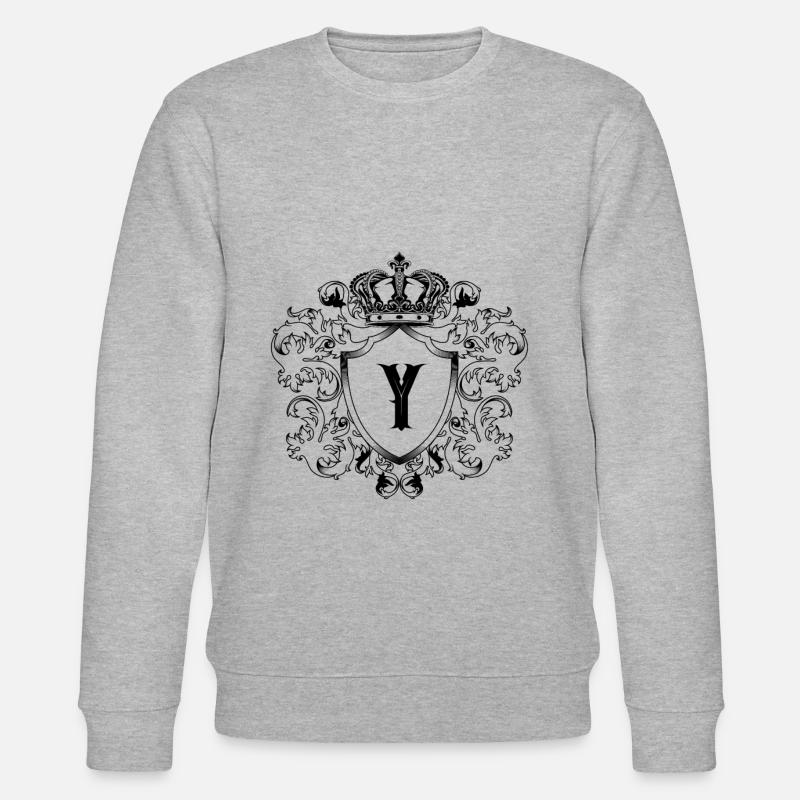 Y Buchstabe Wappen - Stanley/Stella Unisex Bio-Sweatshirt CHANGER  - Grau meliert