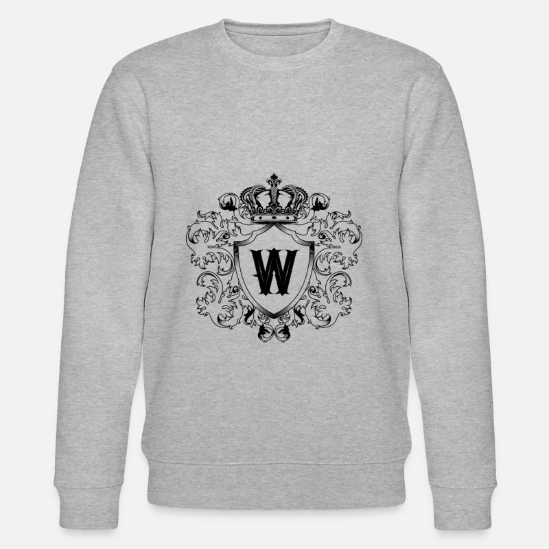 W Buchstabe Wappen - Stanley/Stella Unisex Bio-Sweatshirt CHANGER  - Grau meliert