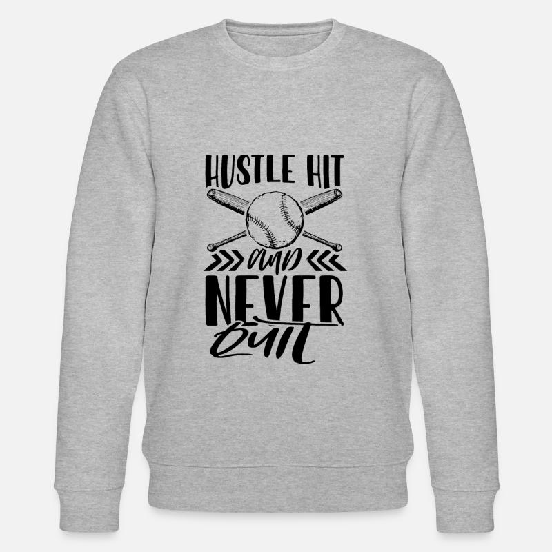 baseball hustle - Stanley/Stella Unisex Bio-Sweatshirt CHANGER  - Grau meliert
