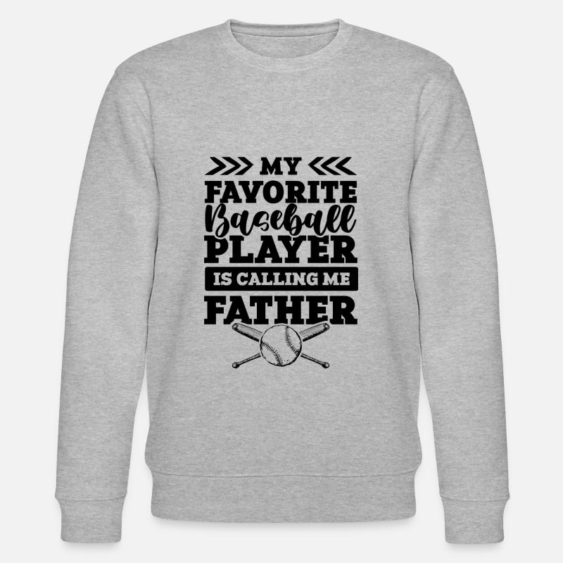 baseball father - Stanley/Stella Unisex Bio-Sweatshirt CHANGER  - Grau meliert