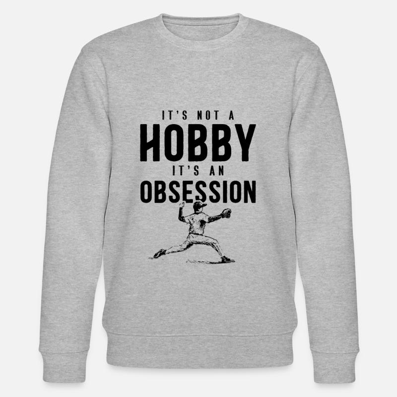 baseball hobby - Stanley/Stella Unisex Bio-Sweatshirt CHANGER  - Grau meliert