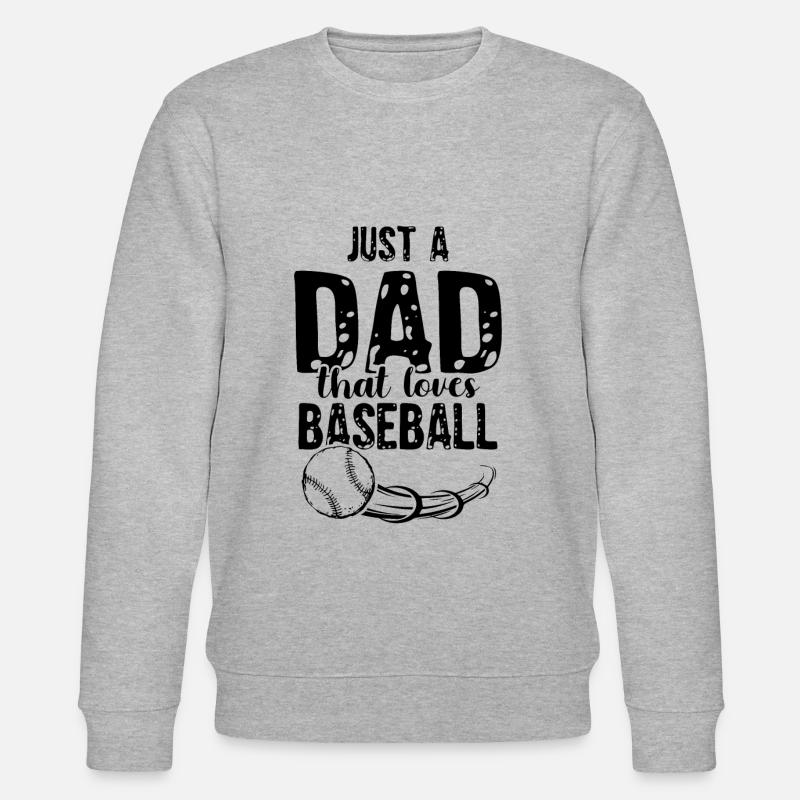 baseball dad - Stanley/Stella Unisex Bio-Sweatshirt CHANGER  - Grau meliert