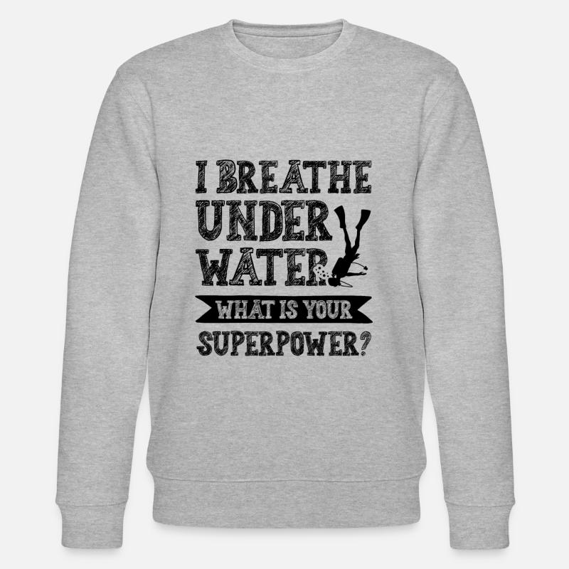 Superpuissance de plongée - Sweat bio CHANGER Stanley/Stella Unisexe - gris chiné