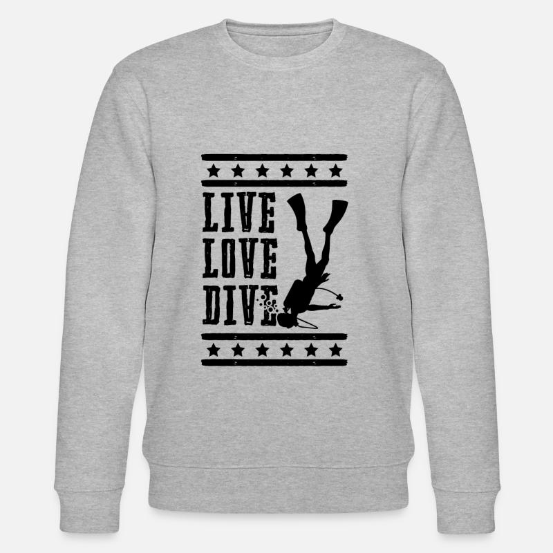Life Love Plongée - Sweat bio CHANGER Stanley/Stella Unisexe - gris chiné