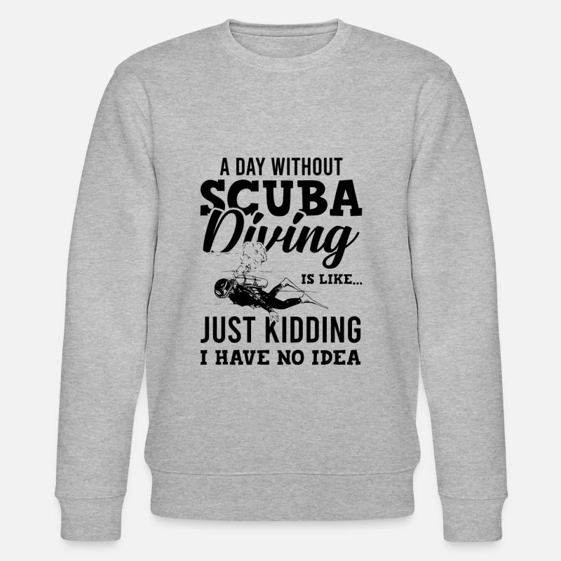 Tauchen scuba diving - Stanley/Stella Unisex Bio-Sweatshirt CHANGER  - Grau meliert