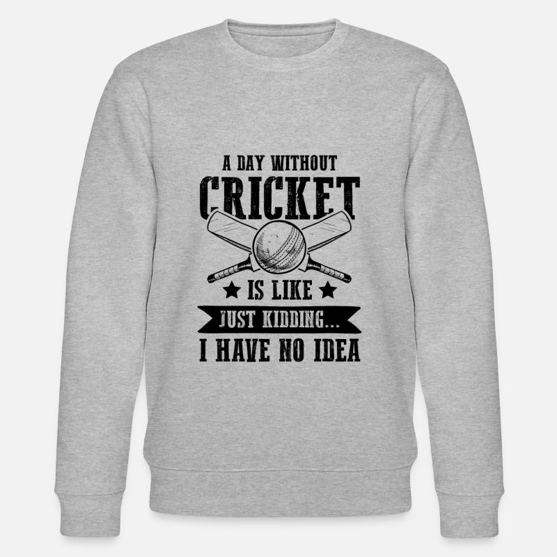 Équipe de cricket - Sweat bio CHANGER Stanley/Stella Unisexe - gris chiné
