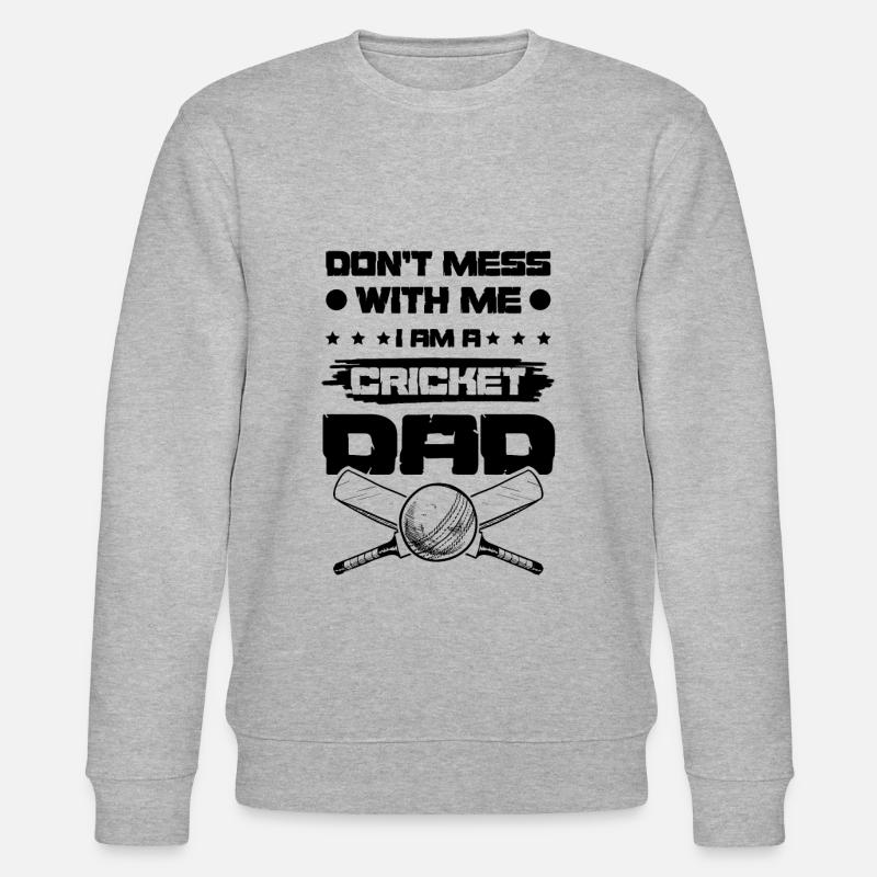 cricket papa - Stanley/Stella Unisex Bio-Sweatshirt CHANGER  - Grau meliert