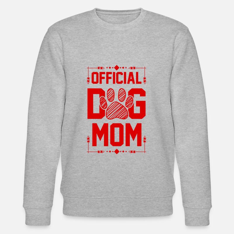 Hunde Mama Spruch - Stanley/Stella Unisex Bio-Sweatshirt CHANGER  - Grau meliert