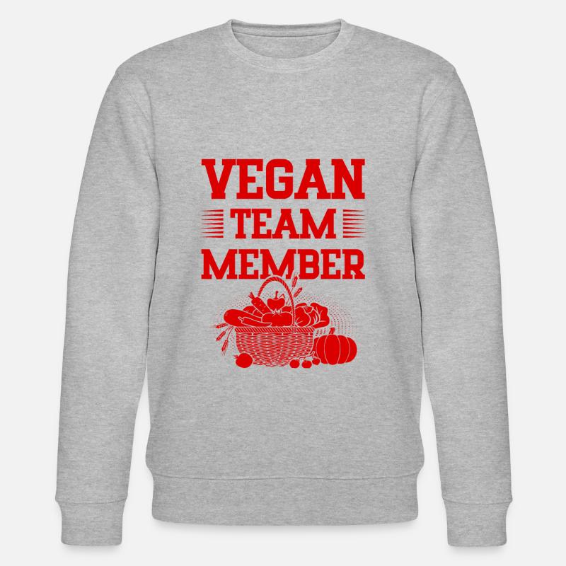 Membre de l’équipe végétalienne - Sweat bio CHANGER Stanley/Stella Unisexe - gris chiné