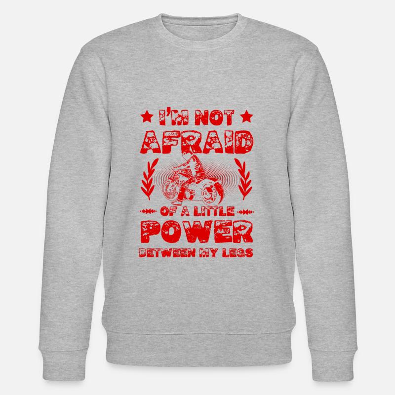 Motorrad Power - Stanley/Stella Unisex Bio-Sweatshirt CHANGER  - Grau meliert