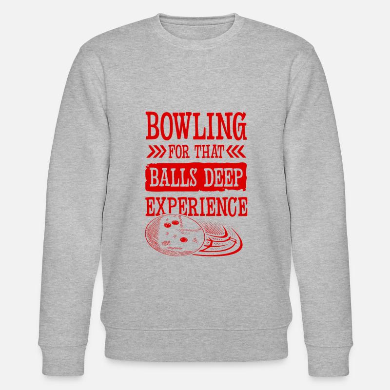 Bowling Experiment - Stanley/Stella Unisex Bio-Sweatshirt CHANGER  - Grau meliert