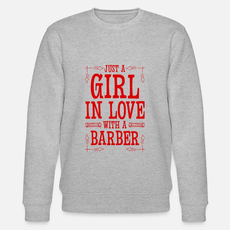 Fille amoureuse d’un coiffeur - Sweat bio CHANGER Stanley/Stella Unisexe - gris chiné