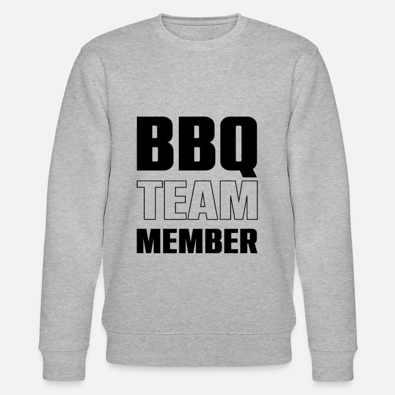 Bbq Team - Stanley/Stella Unisex Bio-Sweatshirt CHANGER  - Grau meliert