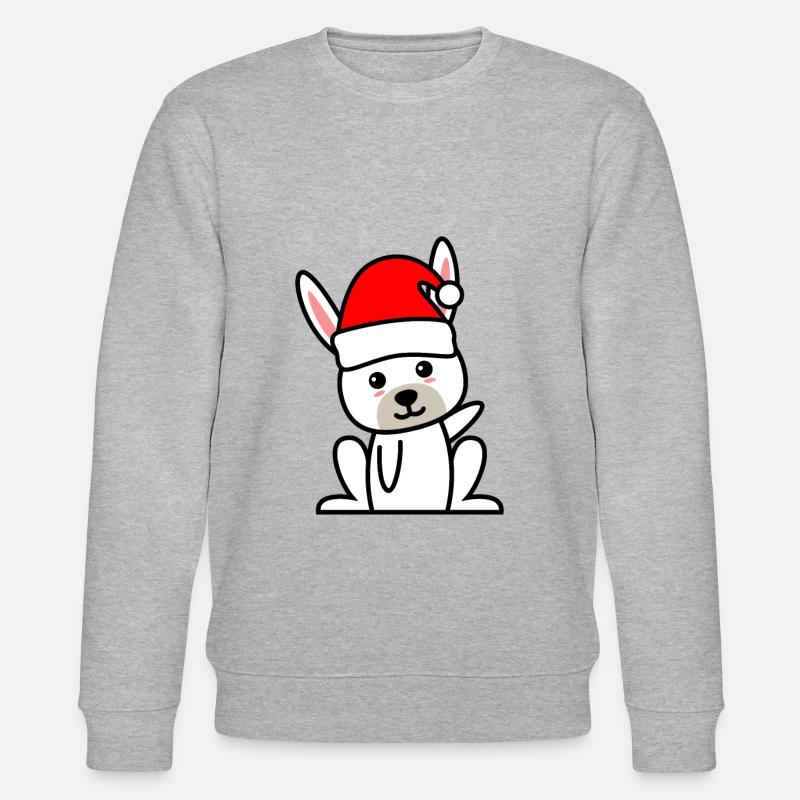 Lapin Comic Noël Noël - Sweat bio CHANGER Stanley/Stella Unisexe - gris chiné