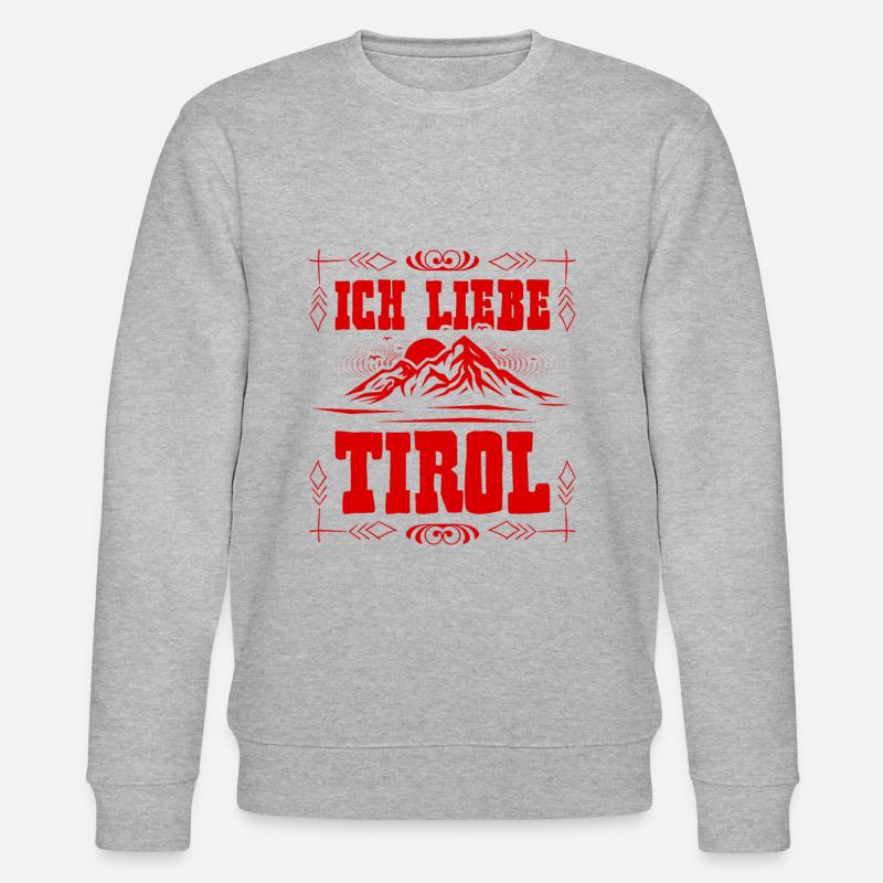 ich liebe Tirol - Stanley/Stella Unisex Bio-Sweatshirt CHANGER  - Grau meliert