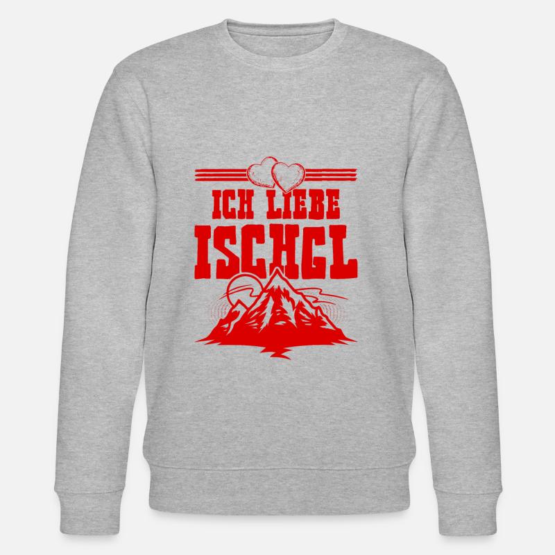 Ich liebe Ischgl - Stanley/Stella Unisex Bio-Sweatshirt CHANGER  - Grau meliert