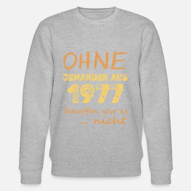 nicht 1977 - Stanley/Stella Unisex Bio-Sweatshirt CHANGER  - Grau meliert