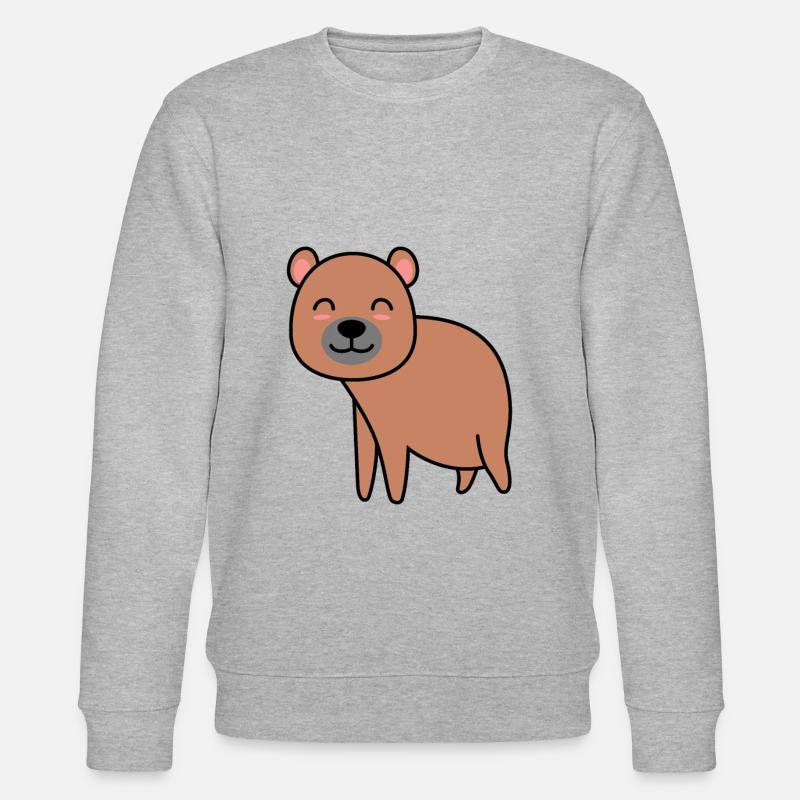 Bear Comic - Stanley/Stella CHANGER Unisex Organic Sweatshirt - heather grey