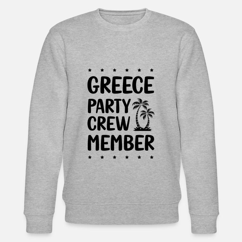 Greece Party Crew - Stanley/Stella Unisex Bio-Sweatshirt CHANGER - Grau meliert