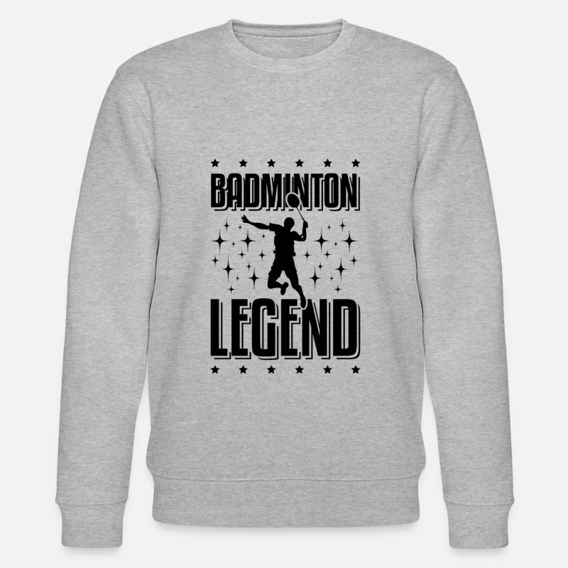 bedminton legend - Stanley/Stella Unisex Bio-Sweatshirt CHANGER - Grau meliert